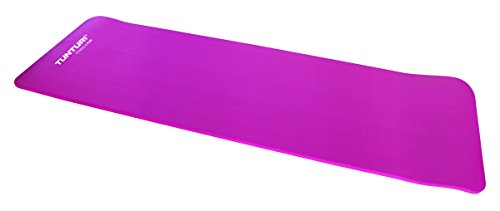 Tunturi Premium Yogamatte/Gymnastikmatte/Fitnessmatte/Trainingsmatte mit Schultergurt und Netztasche, Pink, One Size