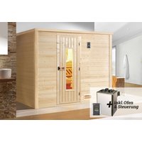 weka Sauna Bergen, (Set), 7,5 kW-Ofen mit digitaler Steuerung