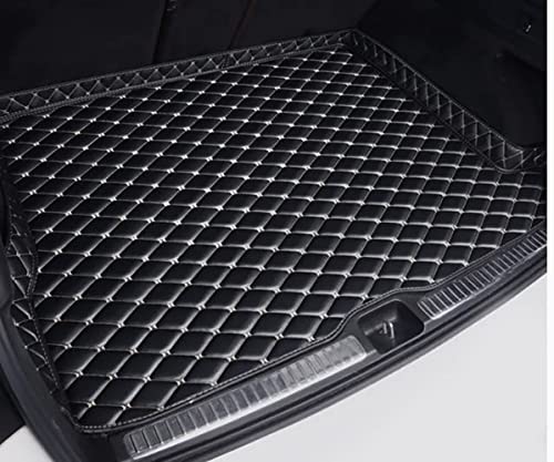 REXGEL Kofferraummatten für Audi A3 Cabrio (8V) 2013 2014 2015 2016-2020, rutschfest Kratzfestem Leder Kofferraummatten Kofferraumschutz Autozubehör,- Black beige