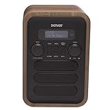 Denver DAB-48 DAB+ Radio mit FM Tuner und Bluetooth, Grau