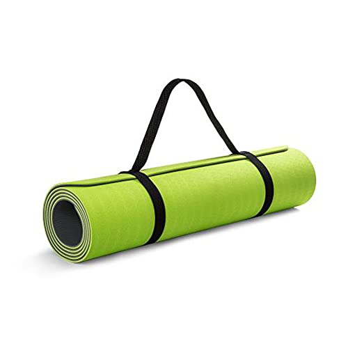 Skoda 000069620B Fitnessmatte Yogamatte Gymnastikmatte 180x60cm, grün/grau