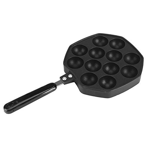 Takoyaki Pan, Asixx 12 Vertiefungen Aluminium Antihaft-Takoyaki Grill Pan Plate Octopus Ball/Pancake Maker