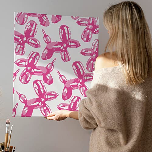 Declea Modernes Bild Glamour Pink Balloons - Moderne Wohnkultur Bild für Wohnzimmer Dekoration Wohnzimmer