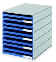 styro 23102-38 Schubladenbox 10schübe blau