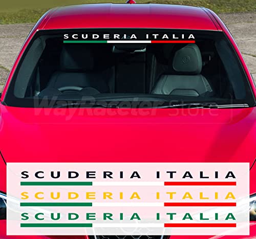 ACSUZ Auto Aufkleber, für Alfa Romeo Stelvio Giulia Giulietta 159 147 Auto Frontscheibe Aufkleber Protector Personalised Klebt Deko AufStyling Accessories,White
