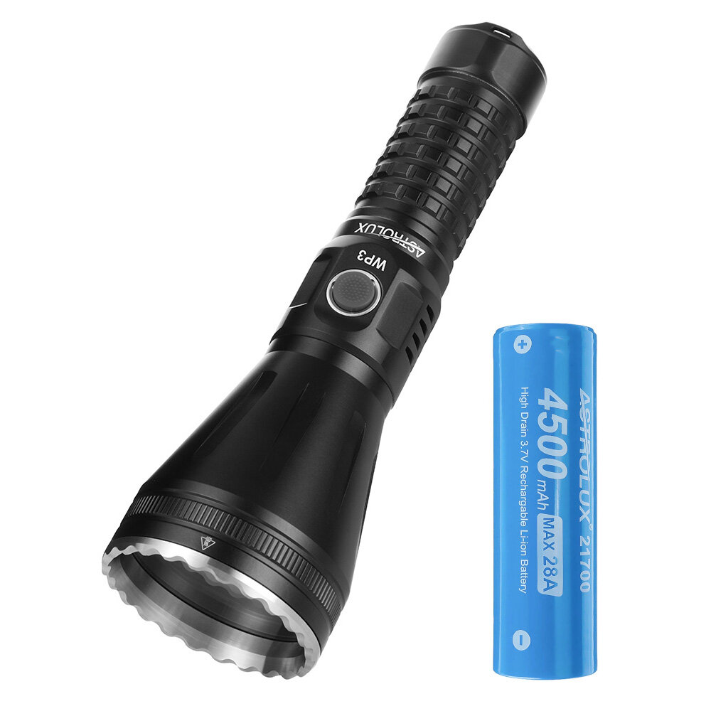 Astrolux® WP3 2.9KM 562LM Weitwurf-LEP-Taschenlampe Strong Spotlight Wasserdichte Such-Taschenlampe mit 28A High Drain 2