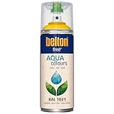 belton free Wasserlack RAL 1021 rapsgelb, matt, 400 ml - Geruchsneutral