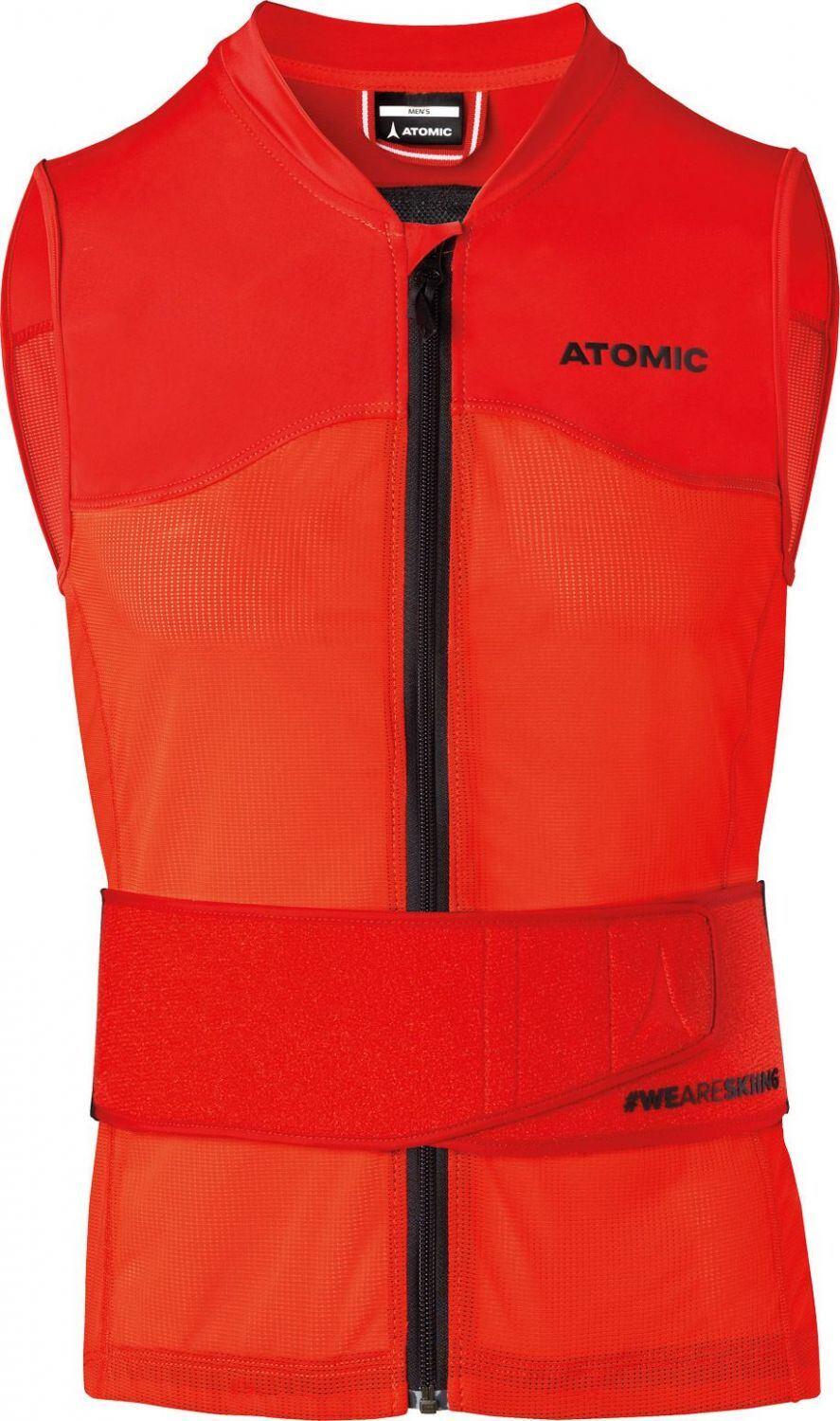 Atomic Herren Ski-Protektor-Weste Live Shield Vest AMID M, mit AMID-Body, Größe M, rot, AN5205012M