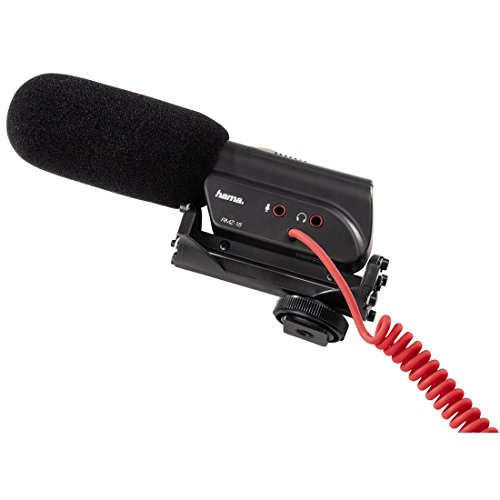 Hama RMZ-18 Kamera-Mikrofon inkl. Windschutz, Blitzschuh-Montage