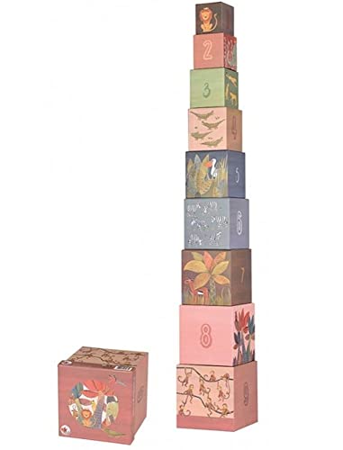 Egmont Toys E570095 - Pyramide 1.2.3 Dschungel, traditionelles Kinderspiel, ab 3 Jahren