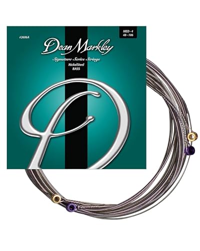 Dean Markley 2606A Nickel/Stahl 4 Saiten für Bassgitarren, Stärke MED .048-.106