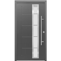 Sicherheits-Haustür ThermoSpace Prime Paris RC2 Anthr. 110 x 210 cm Anschlag R