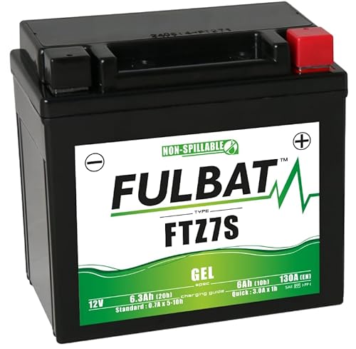 FULBAT - Akku für Motorrad FULBAT Gel FTZ7S / YTZ7S 12 V 6,3 Ah 130 A