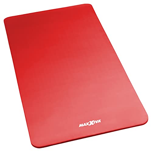 MAXXIVA Gymnastikmatte Rot Fitnessmatte Yogamatte 190x102x1,5 cm Schadstofffrei extrabreit inklusive Tragegurt