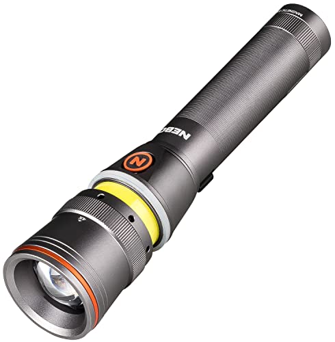 NEBO Franklin TWIST 400 Lumen Taschenlampe | Schwarze LED wiederaufladbare Arbeitsleuchte & Laterne | 6 Leuchtmodi mit Magnetfuß