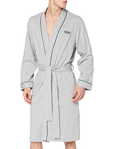 BOSS Herren Kimono BM Bademantel, Grau (Medium Grey 33), (Herstellergröße: M)