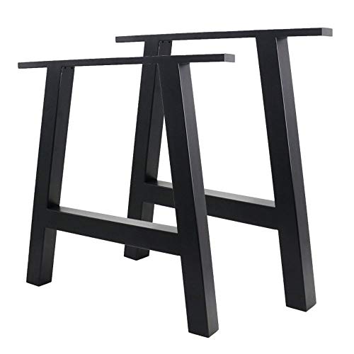 T-Tischbeine schwarz Stahl Tischgestell Industriedesign 720x400mm
