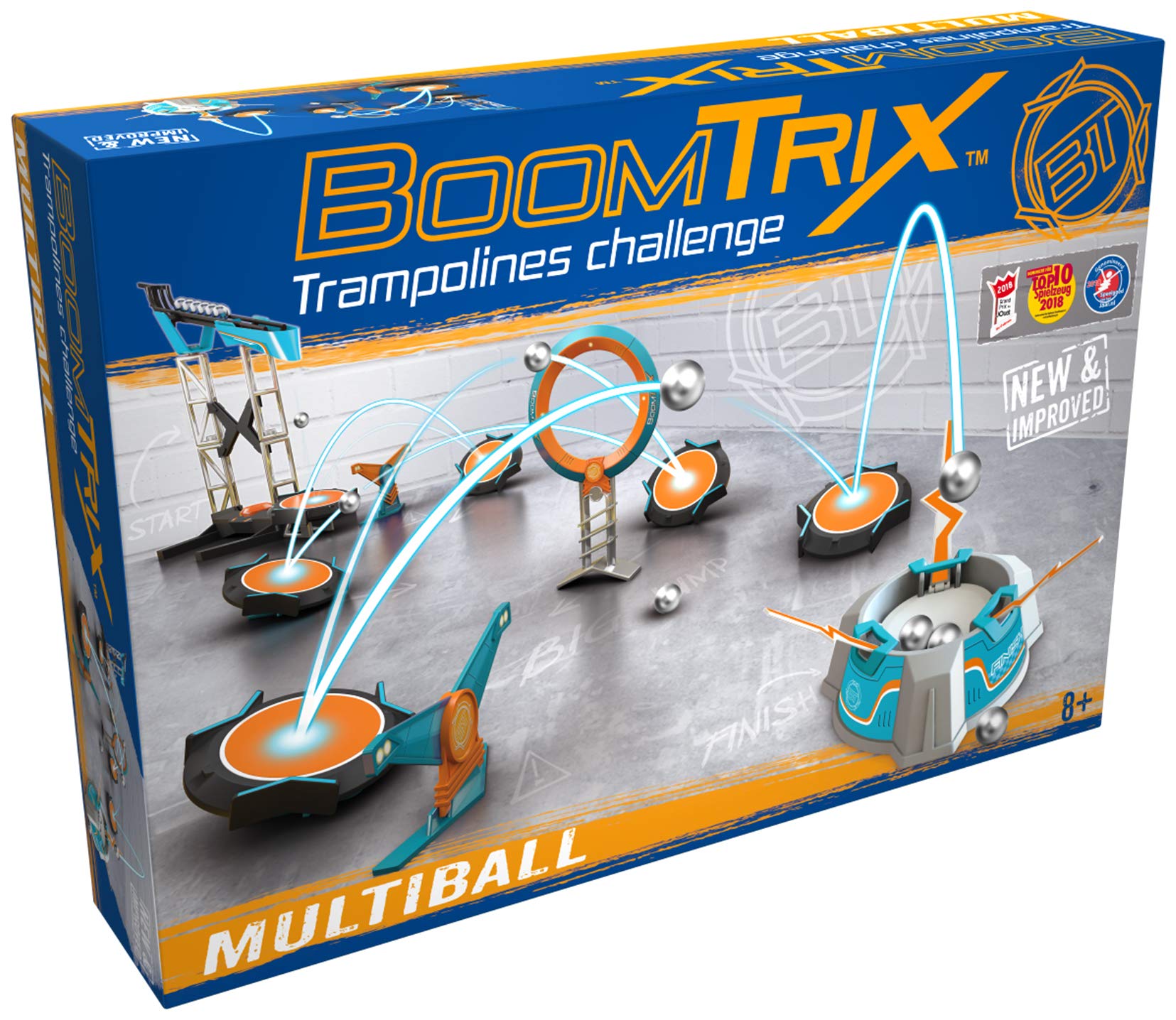 Goliath Toys 80604 Goliath-Boom Trix Multiball Pack-Xtreme Trampolin Action für Kinder-ab 8 Jahren, Mehrfarbig