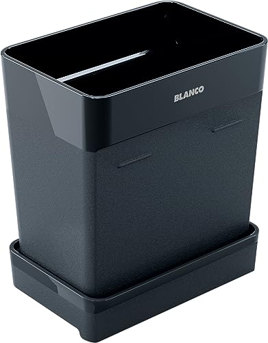 BLANCO Worktop Organizer Container Box | Behälter Set für die Aufbewahrung von Utensilien an der Spüle | 300 ml passend für Spülbürste, Schwämme und Küchtentücher | Platzsparende Aufbewahrungslösung