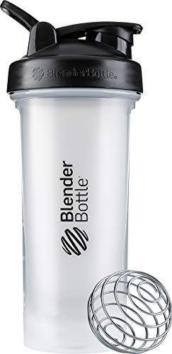 BlenderBottle Classic V2 Shaker-Flasche, perfekt für Protein-Shakes und Pre Workout, 794 ml, transparent/schwarz