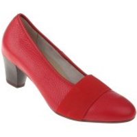 Natural Feet Damen Pumps Janine | Echtes Hirschleder | Weite H | Hallux geeignet 40 rot