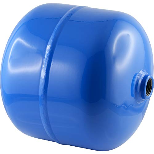 Fittingteile - Druckluftbehälter für stationären Einsatz Blau Stahl Druckluftkessel (Anschluss: 2x G 1/2" - Inhalt: 11,8 Liter)