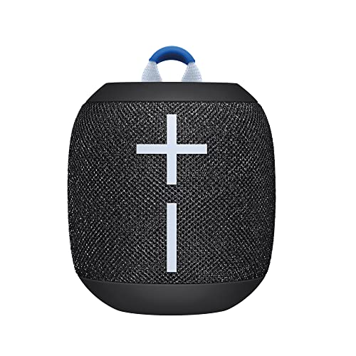 ULTIMATE EARS WONDERBOOM 3, Tragbarer Bluetooth-Lautsprecher, Satter Bass 360-Grad-Sound, Wasserdicht, Staubdicht IP67, Schwimmfähig, 40 m Reichweite - Schwarz