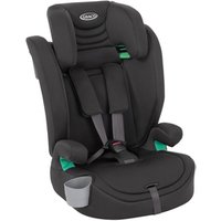 Graco Eldura™ R129 Kindersitz, Autositz vorwärtsgerichtet ab 15 Monaten bis ca. 12 Jahre (76-150 cm), Seitenaufprallschutz, schwarz, Midnight