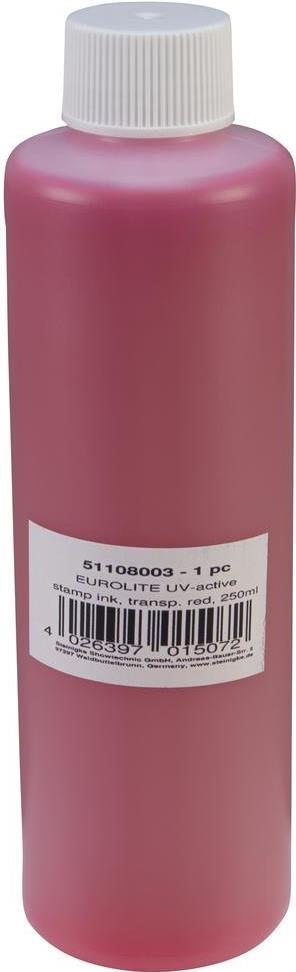 Eurolite 51108003 UV-aktive Stempelfarbe (250 ml) transparent rot