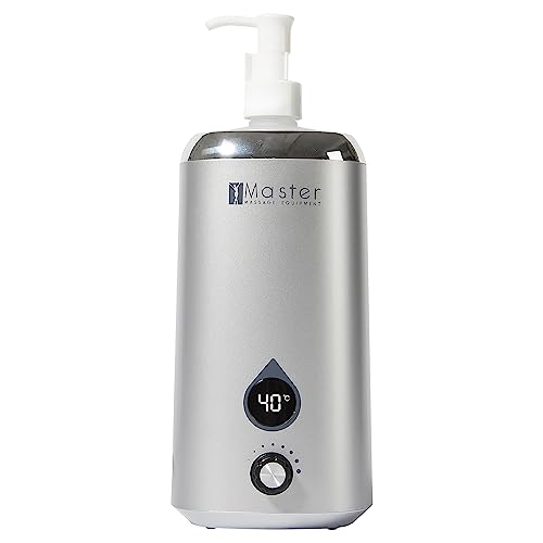Master Massage Gen-II Ölflaschen Erwärmer mit Temperaturregler LED Display für Massageöl Lotion inkl. Spenderflasche