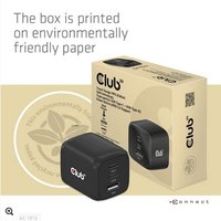 Club 3D Reise Ladegerät PPS 65W GAN, USB Typ-C/Typ-A Power Delivery (PD) 3.0