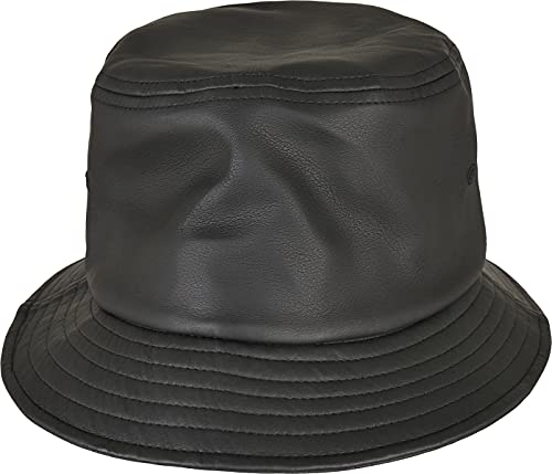 Flexfit Flex Cap "Flexfit Bucket Hat Imitation Leather Bucket Hat"