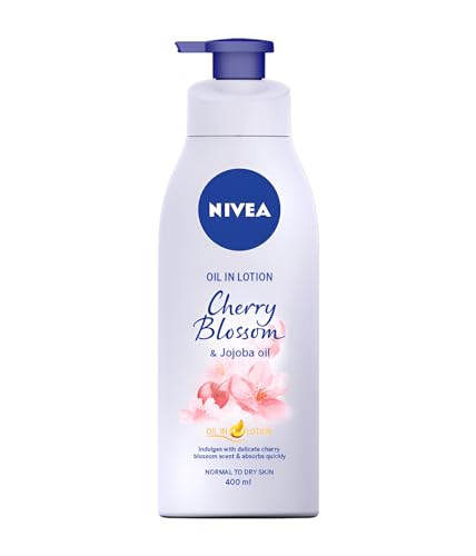 NIVEA Body Lotion Senses Cherry Blossom & Jojoba, 400ml (Pack of 2)