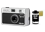 Holga 35mm Kleinbild Automatik Motor Kamera Point and Shoot Set Black + White Film