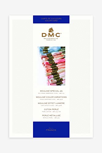 DMC W100B Baumwollgarn, Karte verschiedenen Farbtönen