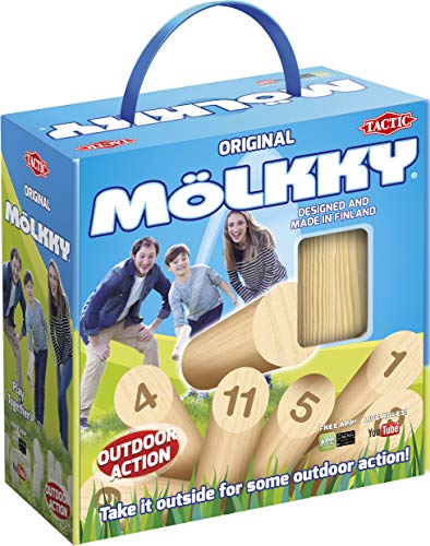Tactic AZ56993 Mölkky Game In Cardboard Box with Handle, Multicolour