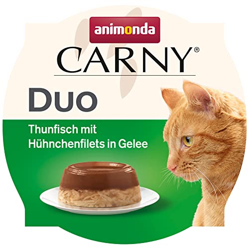 Sparpaket Animonda Carny Adult Duo 48 x 70 g - Thunfisch mit Hühnchenfilets in Gelee