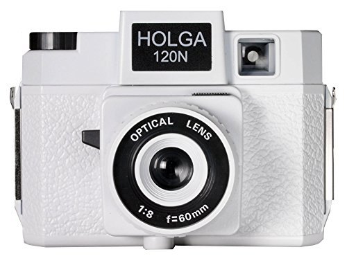 Holga 785120 120N Kunststoff-Kamera, mittelgroß, Weiß (schwarz)