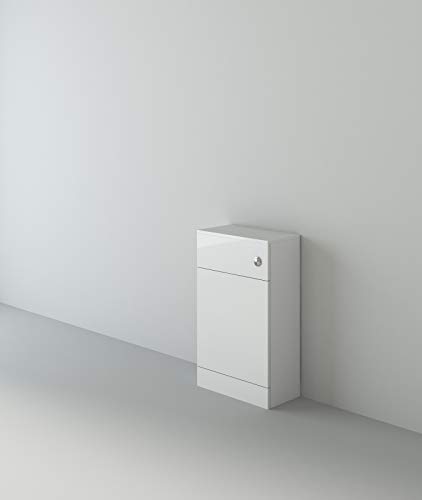 VeeBath WCGW35 Lumin Bodenstehender WC-Kabinett, BTW, mit offenem Zugang, 500 mm, weiß, glänzend