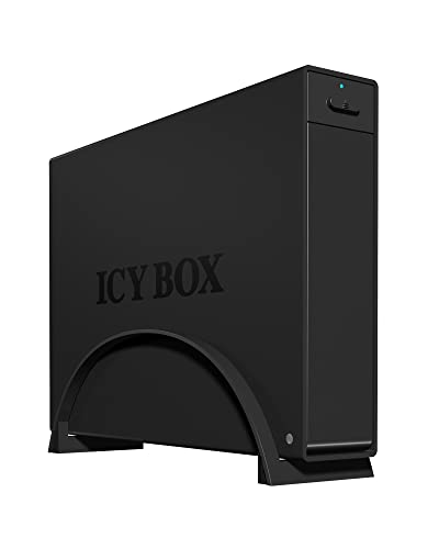 Icy Box IB-366StU3+B Externes Gehäuse für 3,5" (8,9 cm) SATA HDD mit USB 3.0 Anschluss (UASP), SATA III, EasySwap, Schwarz