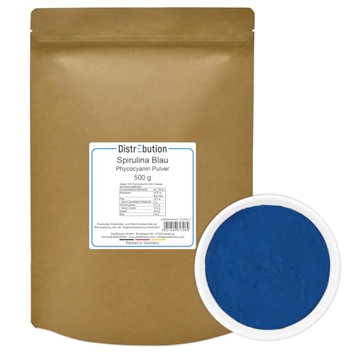 Spirulina Blau 500g Phycocyanin Pulver natürliche Lebensmittelfarbe Vegan