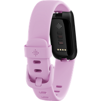 Fitbit Inspire 3 - Schwarz - Aktivitätsmesser mit Band - lilac bliss - Handgelenkgröße: bis zu 221 mm - Bluetooth (FB424BKLV)