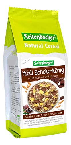 Seitenbacher Müsli Schoko König / King I Schoko Halbkugeln I weizenfrei I ohne Rosinen I 6er Pack (6 x 375 g)