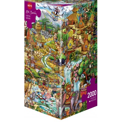 Heye Exotic Safari 2000 Teile Puzzle Heye-29996 2