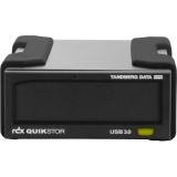Overland-Tandberg RDX QuikStor 500 GB Externe Festplatte (500 GB, USB Type-B, 3.0 (3.1 Gen 1), Schwarz