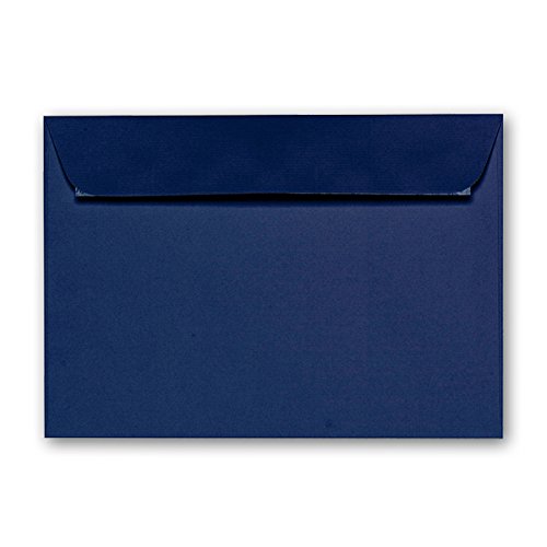 ARTOZ 100x Briefumschläge DIN C6 Blau I 16,2 x 11,4 cm Kuvert ohne Fenster I Umschläge selbstklebend haftklebend I Serie Artoz 1001