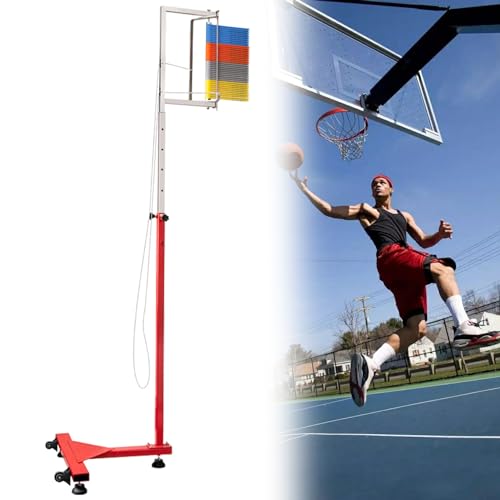 ELIKBH Vertikaler Sprungtrainer, Geschwindigkeits-Agility-Trainingstester, 4,5-Fuß-Sprungbewertungstool für Fitnessstudio, Volleyball, Fußball (Color : 5.5-10.4ft)