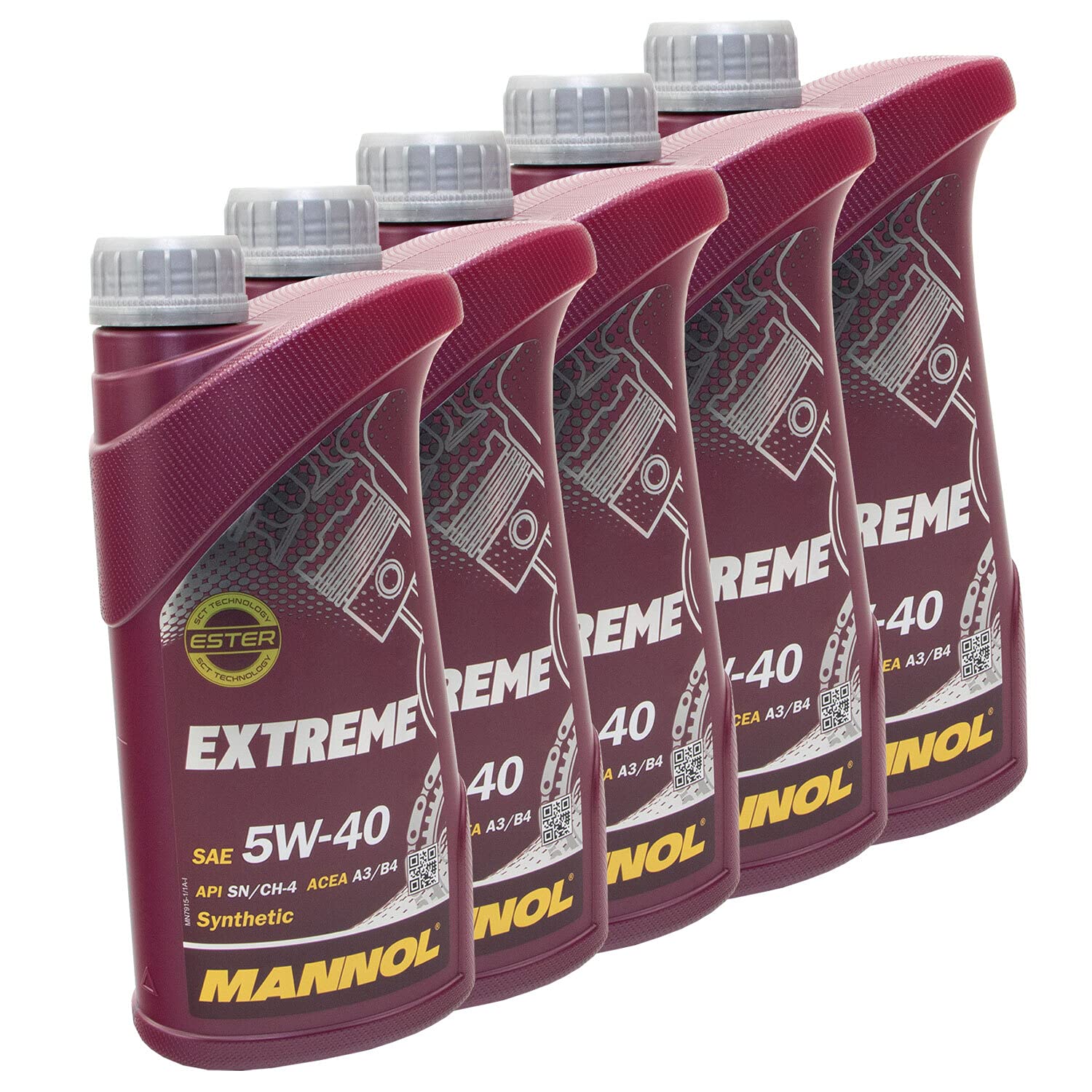 MANNOL 5 x 1 Liter (5 Liter) Extreme 5W-40