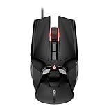 CHERRY MC 9620 FPS, Ergonomische Gaming-Maus, RGB-Beleuchtung, Verstellbare Handauflagefläche, Einlegbare Gewichte, 9 Programmierbare Tasten, 12.000 dpi, Kabelgebunden, Schwarz