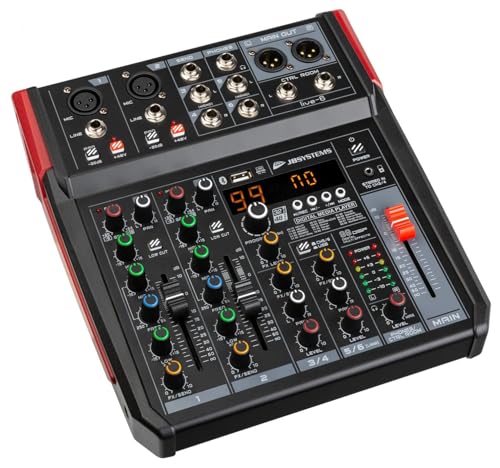JB systems LIVE-6 4-Channel Mixer with Media Player